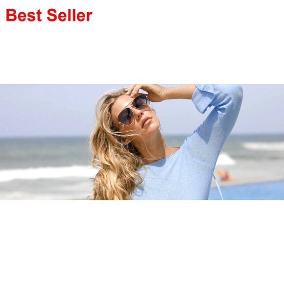 Large Oversized Aviator Sunglasses UV400 Protection Classic Trendy main image 7
